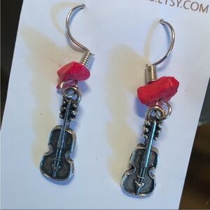 Violin Earrings